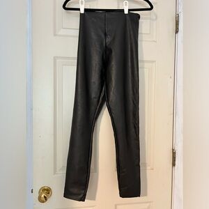 Abercrombie Black Faux Leather Pants